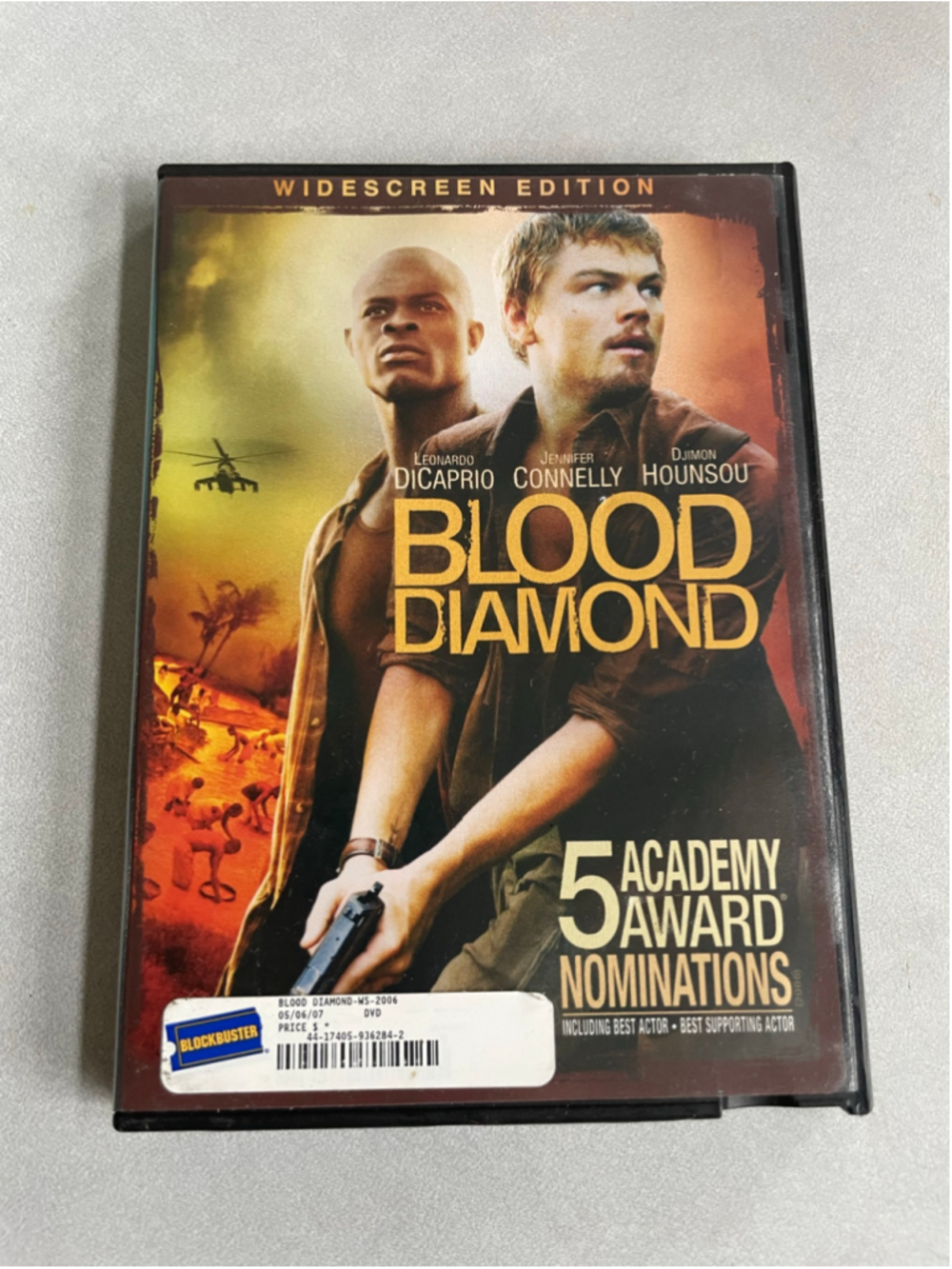 Blood Diamond DVD Widescreen Edition Warner Bros. One Size Black Orange